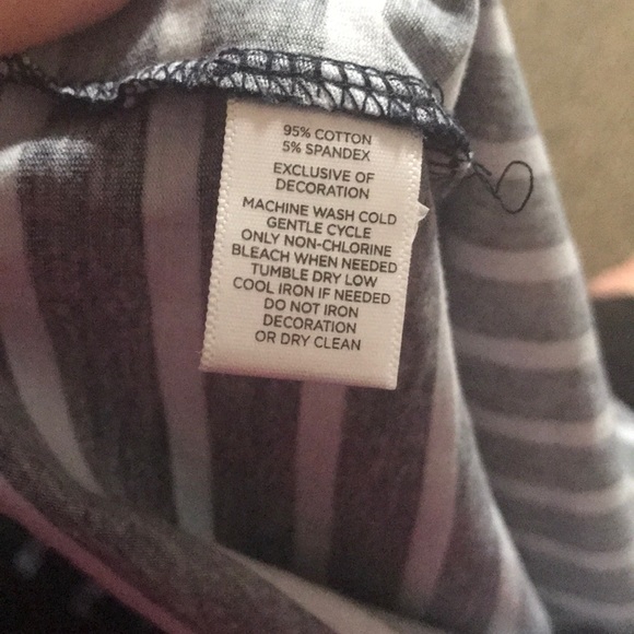 Ann Taylor Stripped Long Sleeve Tee Embroidered - Picture 8 of 8